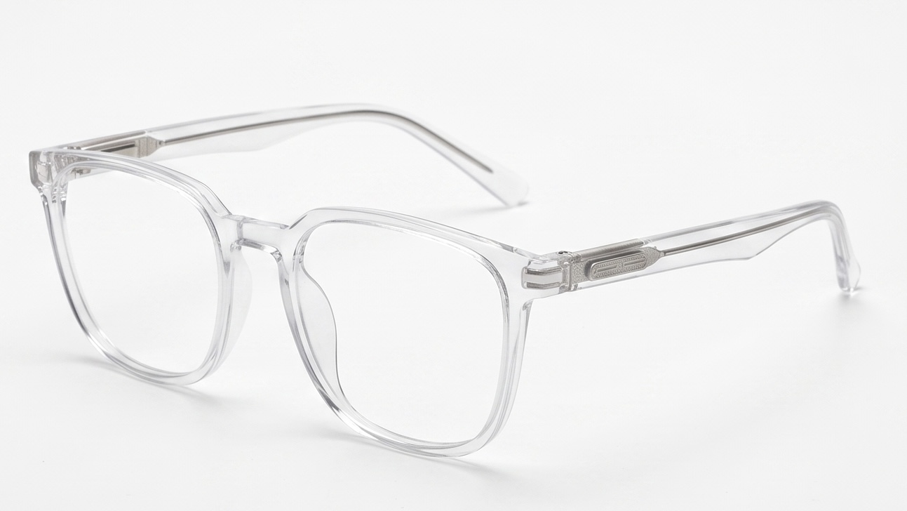 The Crystal Clarity | Modern Transparent Square Frame