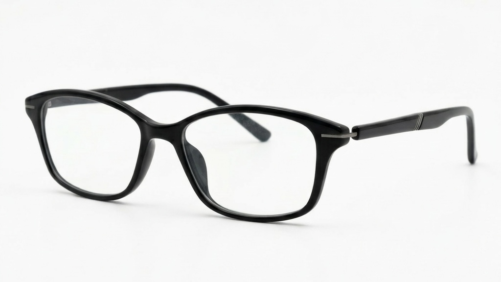 Premium Black Oval Eyeglasses Frame for Women - Lightweight & Stylish