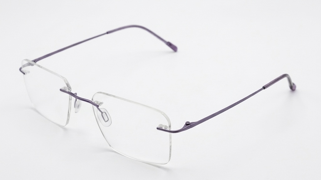 Modern Rimless Titanium Eyewear - Sophisticated Style