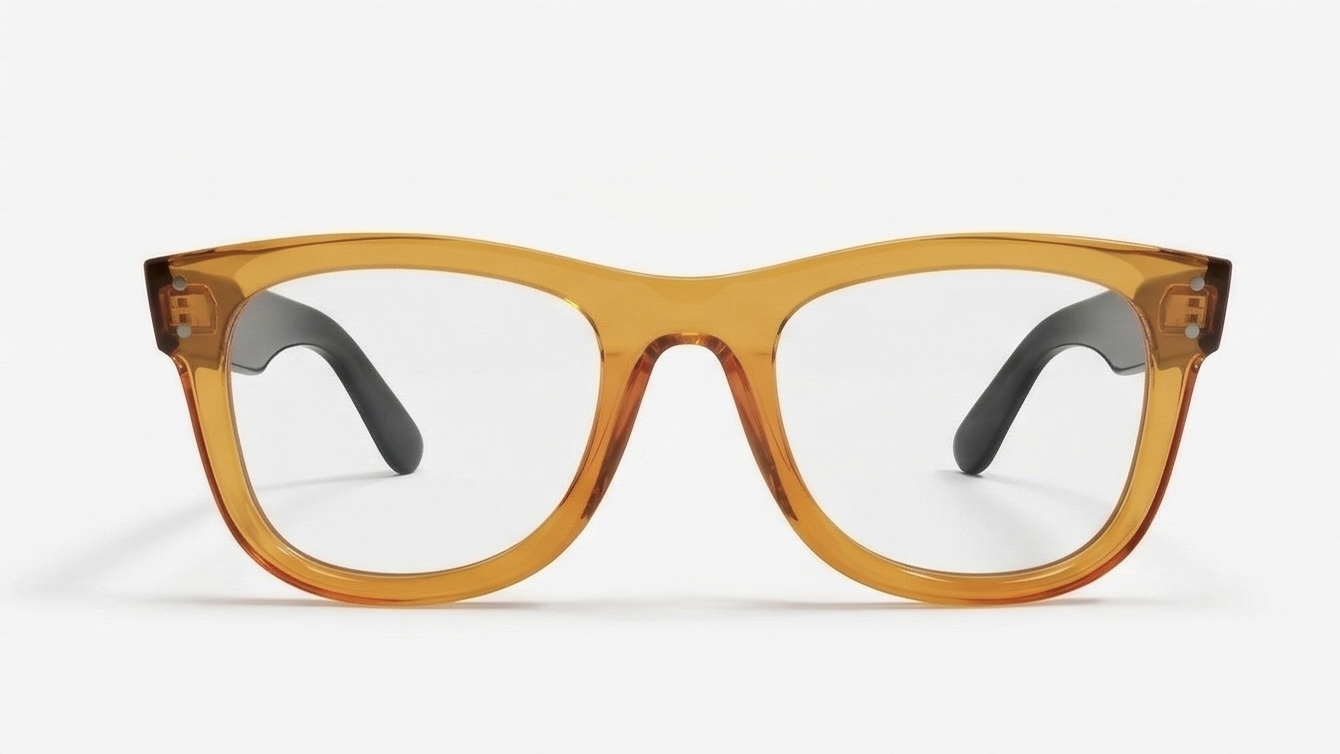 Amber Clarity: The Modern Navigator Photochromic Frames