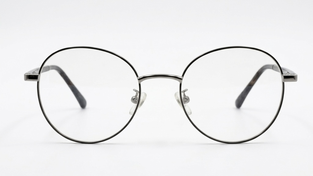 Chic Silver-Tone Circular Eyeglass Frames | Premium Metal Finish | Unisex Trend