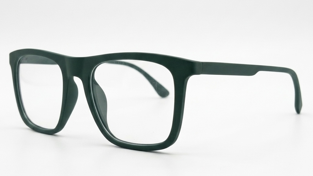 Premium Quality Matte Finish Eyeglass Frames in unique Teal Green