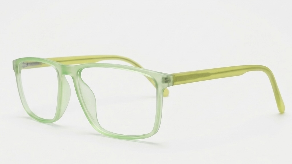 Neon Frost – Modern Matte Translucent Square Eyeglasses
