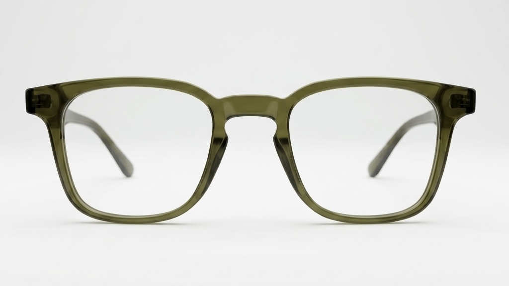 Timeless Sophistication in Olive Green Eyeglass 