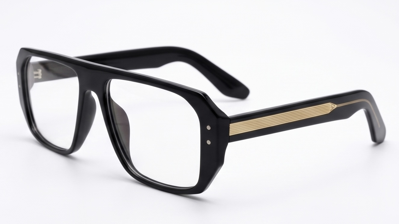The Luxury Edge: The Onyx & Gold Statement Square Frame