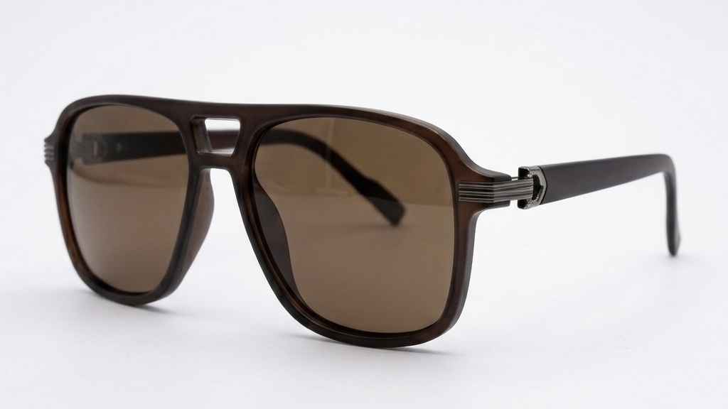 Matte Espresso Navigator | Premium Polarized Square Aviators