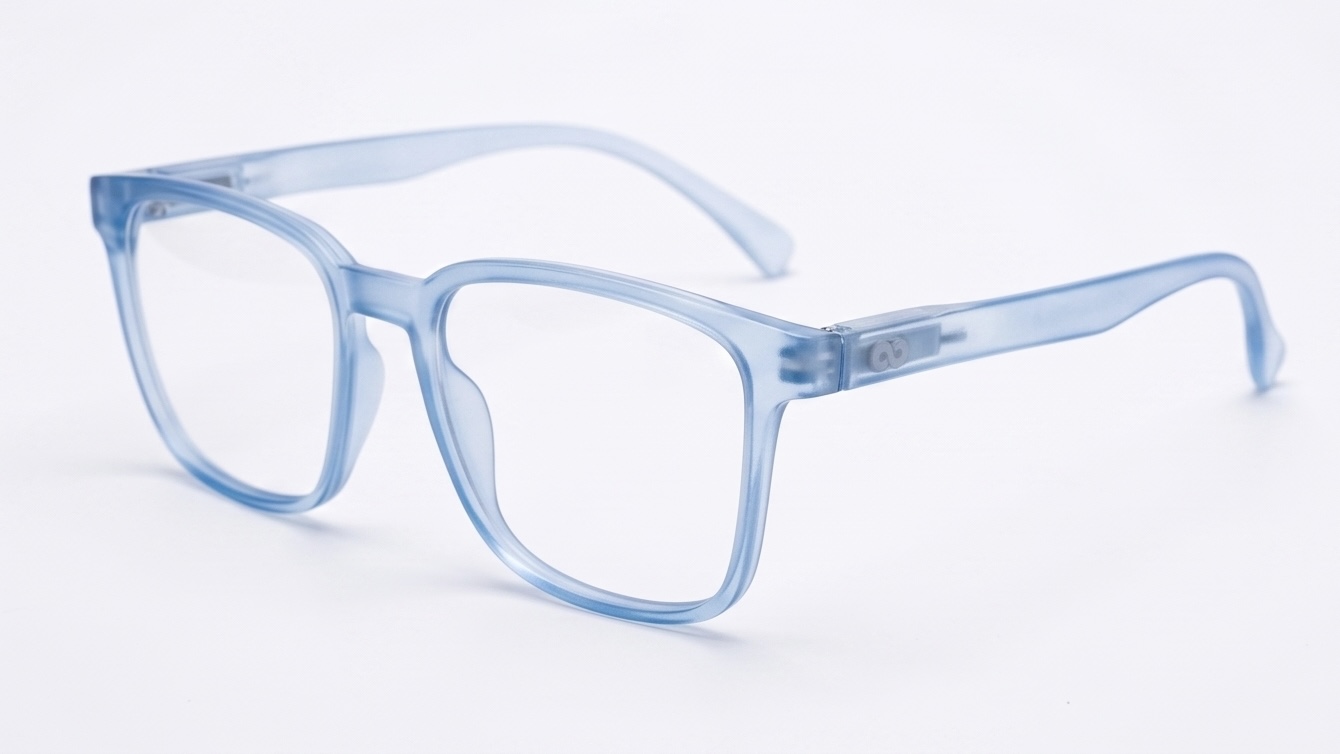 Crystal Sky: Modern Translucent Square Eyewear