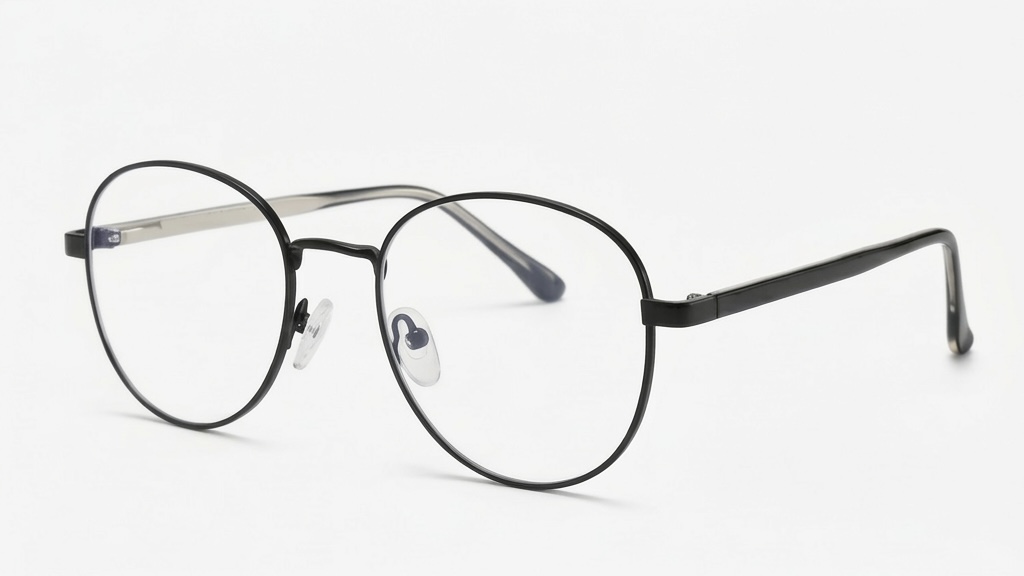 Classic Round Metal Frame – Minimalist Matte Black Edition