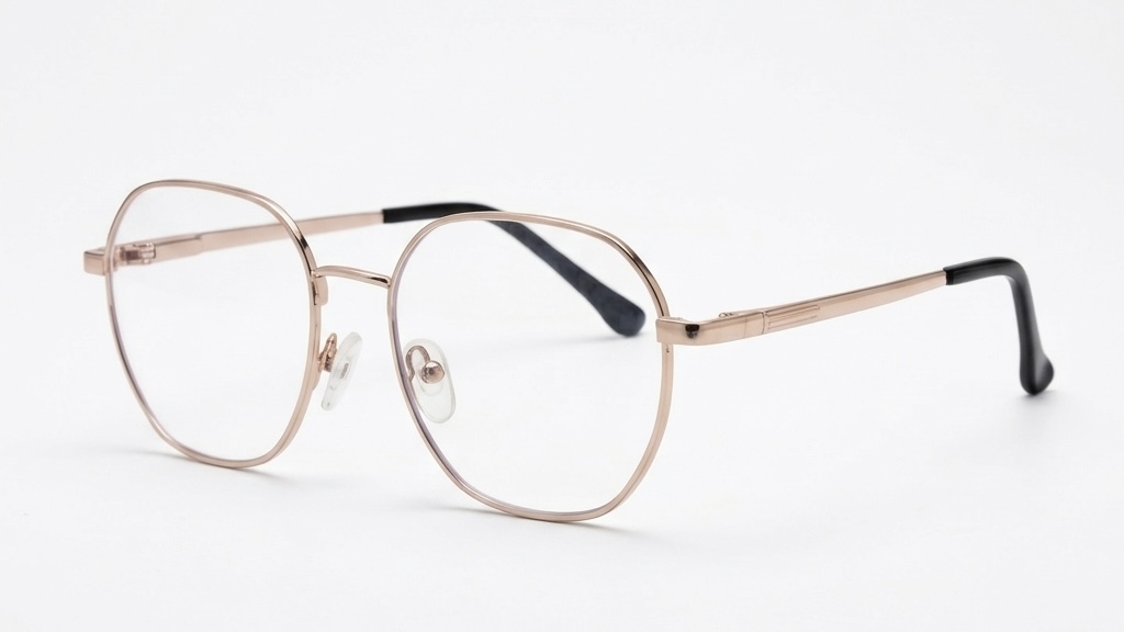 Timeless Elegance | Geometric Rose Gold Metal Frames
