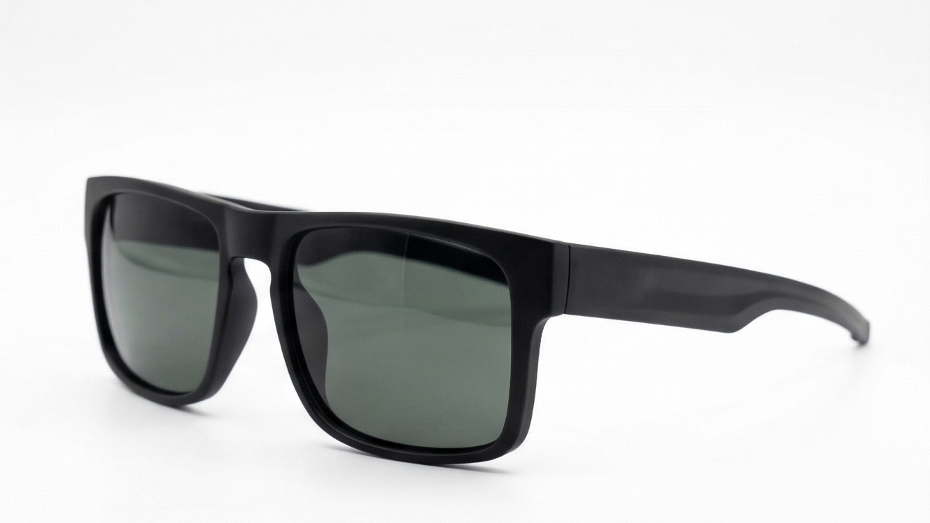 Titan Stealth | Matte Black Polarized Square Wayfarers
