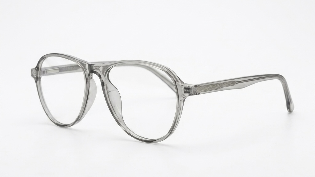 The Junior Trendsetter | Translucent Smoke Grey Aviator Frames