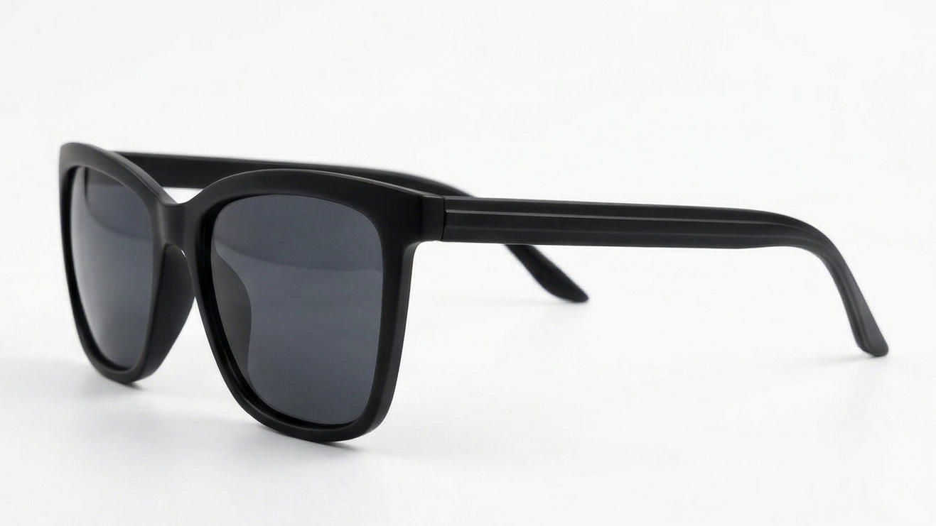 Elevate Your Vision: Matte Black Polarized Wayfarer Sunglasses