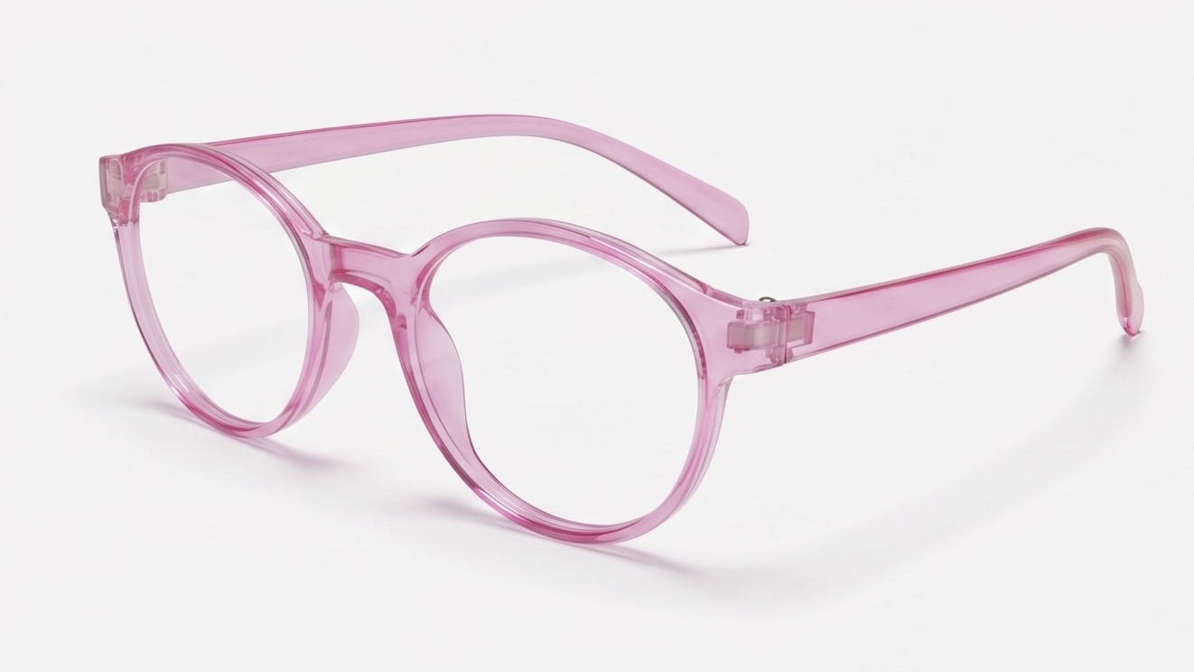 Flex-Fit Crystal Pink Round Eyewear