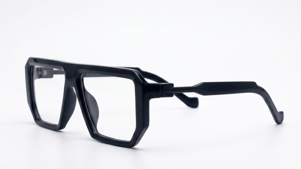 Luxury Flat-Top Aviator Inspired Geometric Eyeglass Frames