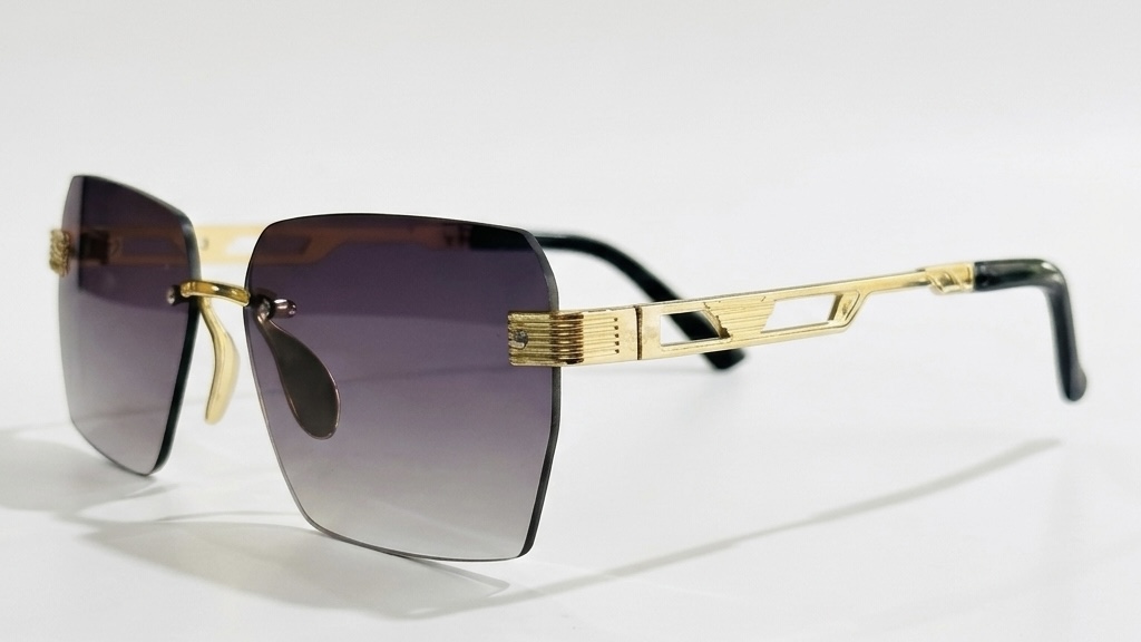 The Zenith Rimless | Gradient Tint & Gold-Etched Geometry
